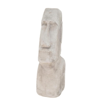 Betonowa Figura - Głowa Moai - Rzeźba z Wysp Wielkanocnych Kamień - Ozdoba