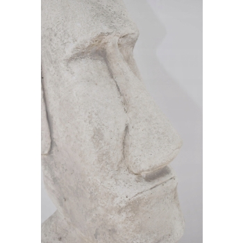 Betonowa Figura - Głowa Moai - Rzeźba z Wysp Wielkanocnych Kamień - Ozdoba