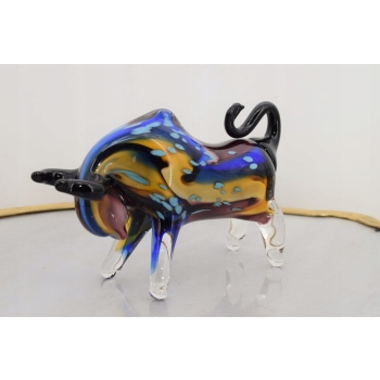 Szkło Murano Style - Byk z Wall Street Figura - Dekoracja Prezent - figura