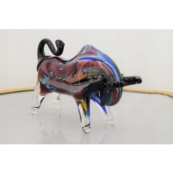 Szkło Murano Style - Byk z Wall Street Figura - Dekoracja Prezent - figura