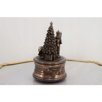 Grająca Pozytywka Świąteczna Święta Choinka Melodia Christmas Tree Prezent