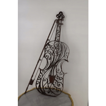 Metalowe Skrzypce Dekoracyjne - Gitara - Prezent Dla Muzyka - Ozdoba