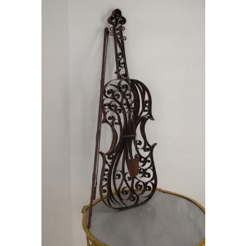Metalowe Skrzypce Dekoracyjne - Gitara - Prezent Dla Muzyka - Ozdoba