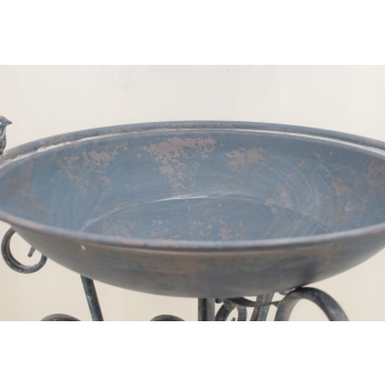 Poidełko Poidło Karmnik dla Ptaków - Ogród 78 cm - Niebieskie - Dekoracja