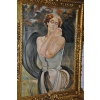 Jacek Malczewski - Portret Kobiety - Pałacowy Stary Obraz i Rama - Unikat