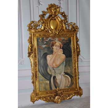 Jacek Malczewski - Portret Kobiety - Pałacowy Stary Obraz i Rama - Unikat