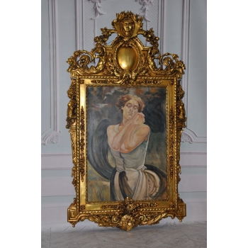 Jacek Malczewski - Portret Kobiety - Pałacowy Stary Obraz i Rama - Unikat