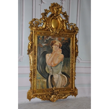 Jacek Malczewski - Portret Kobiety - Pałacowy Stary Obraz i Rama - Unikat