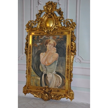 Jacek Malczewski - Portret Kobiety - Pałacowy Stary Obraz i Rama - Unikat