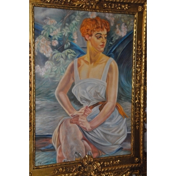 Jacek Malczewski - Portret - Pałacowy Stary Obraz i Rama - Unikat