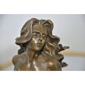 Popiersie Syreny - Syrena Akt Kobieta - Figura Rzeźba z Brązu - Dekoracja