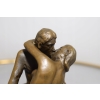 Auguste Rodin - Pocałunek - Zakochani Akt - Figura Rzeźba z Brązu - Ozdoba