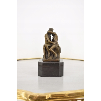 Auguste Rodin - Pocałunek - Zakochani Akt - Figura Rzeźba z Brązu - Ozdoba