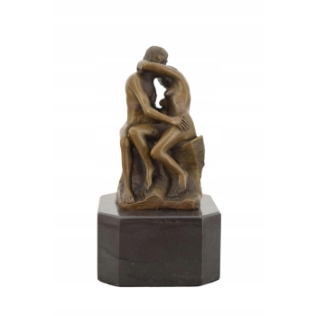 Auguste Rodin - Pocałunek - Zakochani Akt - Figura Rzeźba z Brązu - Ozdoba