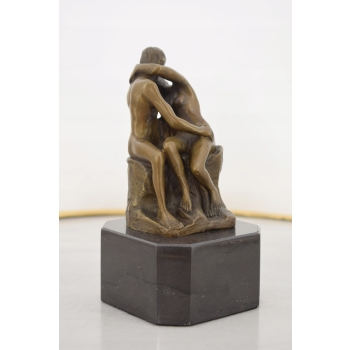 Auguste Rodin - Pocałunek - Zakochani Akt - Figura Rzeźba z Brązu - Ozdoba