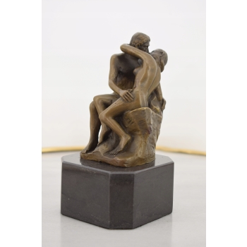 Auguste Rodin - Pocałunek - Zakochani Akt - Figura Rzeźba z Brązu - Ozdoba