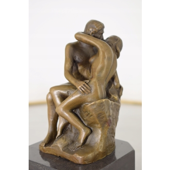 Auguste Rodin - Pocałunek - Zakochani Akt - Figura Rzeźba z Brązu - Ozdoba