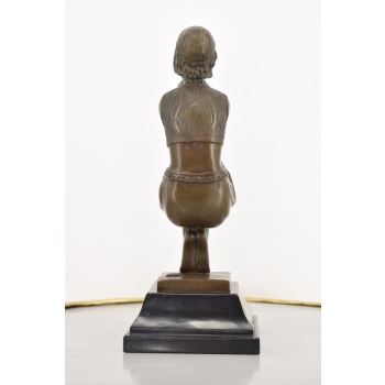 Kleopatra z Jajem - Jajo Kleopatry - Figura Rzeźba z Brązu - Oblivine