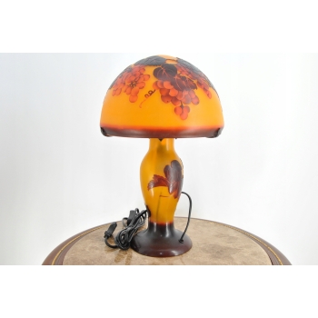 Lampa Stołowa - Gabinetowa Biurowa - Szkło Emile Galle - Lampka - Sygn #4