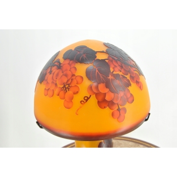 Lampa Stołowa - Gabinetowa Biurowa - Szkło Emile Galle - Lampka - Sygn #4