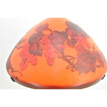 Lampa Stołowa - Gabinetowa Biurowa - Szkło Emile Galle - Lampka - Sygn #9