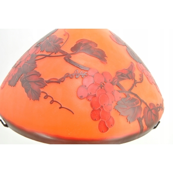 Lampa Stołowa - Gabinetowa Biurowa - Szkło Emile Galle - Lampka - Sygn #9