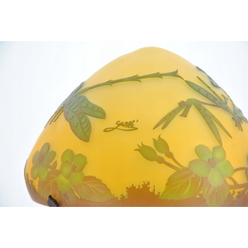 Lampa Stołowa - Gabinetowa Biurowa - Szkło Emile Galle - Lampka - Sygn #10