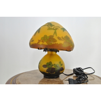 Lampa Stołowa - Gabinetowa Biurowa - Szkło Emile Galle - Lampka - Sygn #10