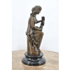 Kobieta z Winogronem - Winogrono - Figura Rzeźba z Brązu - Dekoracja Ozdoba