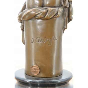 Kobieta z Winogronem - Winogrono - Figura Rzeźba z Brązu - Dekoracja Ozdoba