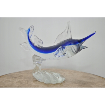 Szkło Murano Glass - Kolorowy Marlin Miecznik - Figura Prezent - Dekoracja