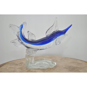 Szkło Murano Glass - Kolorowy Marlin Miecznik - Figura Prezent - Dekoracja
