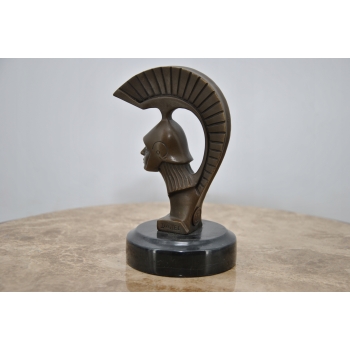 Popiersie Spartanina - Spartanin Sparta - Figura Rzeźba z Brązu - Ozdoba