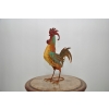 Metalowy Kogut - Figura Ogrodowa - Kolorowy Kurczak Kura - Dekoracja Ogród