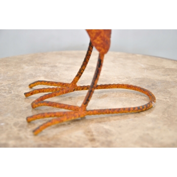 Metalowy Kogut - Figura Ogrodowa - Kolorowy Kurczak Kura - Dekoracja Ogród
