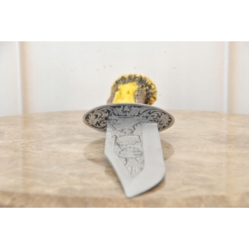 Kordzik Myśliwski Na Stojaku - Sztylet Nóż Ozdobny - Poroże Ozdoba