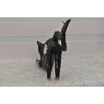 Metalowa Figura Kota - Kot Kotek Kocur - Rzeźba Dekoracja Ozdoba - Prezent