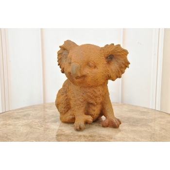Miś Koala - Figura Rzeźba z Żeliwa - Żeliwo - Dekoracja Dom Ozdoba