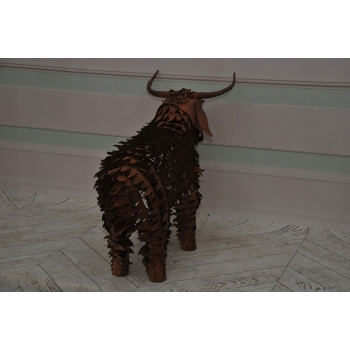 Metalowa Figura Barana - Baran - Rękodzieło - Rzeźba Dekoracja Vintage