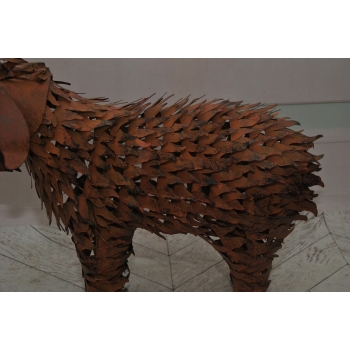 Metalowa Figura Barana - Baran - Rękodzieło - Rzeźba Dekoracja Vintage