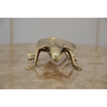 Popielniczka Mucha - Popielniczka z Mosiądzu - Figura Rzeźba Mosiądz