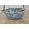 Niebieski Porcelanowy Koszyk - Koszyczek Patera z Porcelany - Porcelana
