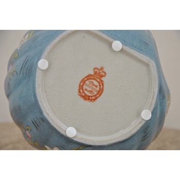 Niebieski Porcelanowy Koszyk - Koszyczek Patera z Porcelany - Porcelana