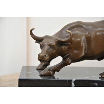 Byk z Wall Street - Giełda Hossa Kryptowaluty - Figura z Brązu - Dekoracja