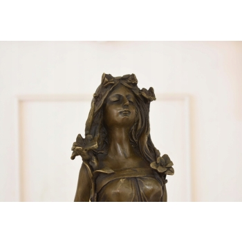 Afrodyta - Kobieta z Kwiatami - Mitologia - Figura Rzeźba z Brązu Dekoracja
