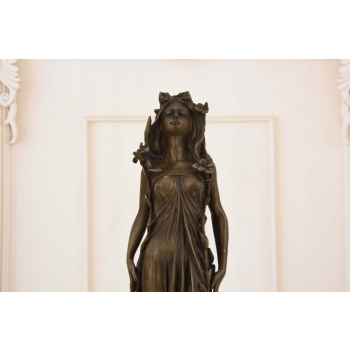 Afrodyta - Kobieta z Kwiatami - Mitologia - Figura Rzeźba z Brązu Dekoracja