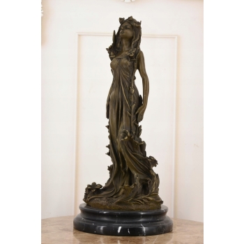 Afrodyta - Kobieta z Kwiatami - Mitologia - Figura Rzeźba z Brązu Dekoracja