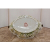 Porcelanowy Koszyk - Koszyczek - Kwiaty Ptaki Patera z Porcelany Porcelana