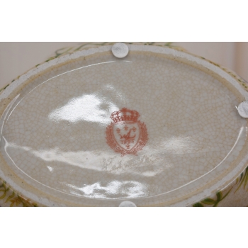 Porcelanowy Koszyk - Koszyczek - Kwiaty Ptaki Patera z Porcelany Porcelana