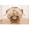 Porcelanowa Patera - Waza Misa Owocnik - Kwiaty Ważki - Porcelana + Brąz
